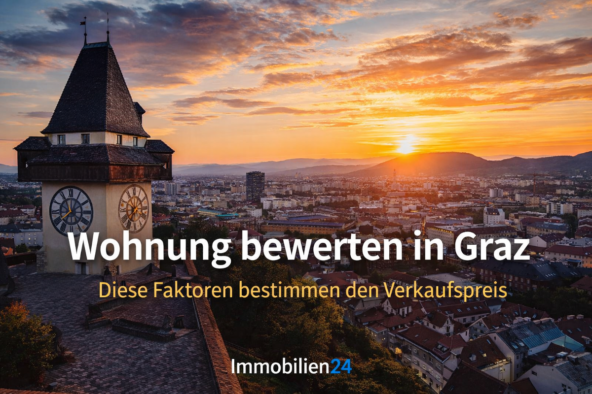 Wohnung bewerten in Graz: Diese Faktoren bestimmen den Verkaufspreis